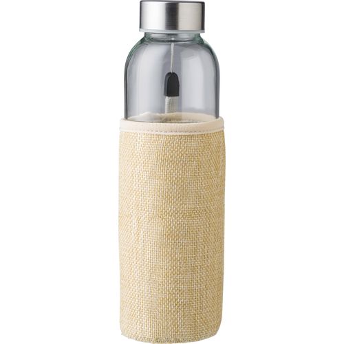 Gourde de 500 ml en verre avec housse en jute Kaydence - 3
