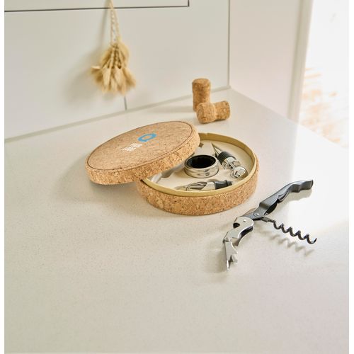 Set à vin dans un écrin en liège Milana - 6