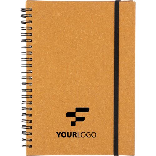 Carnet A5 en cuir recyclé Egon - 6