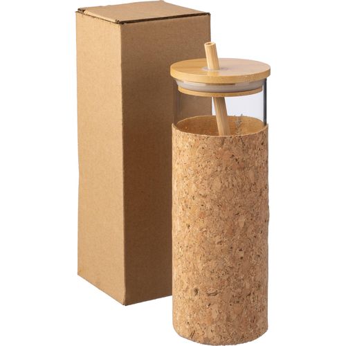 Gobelet de 450 ml en verre et bambou Marlies - 8