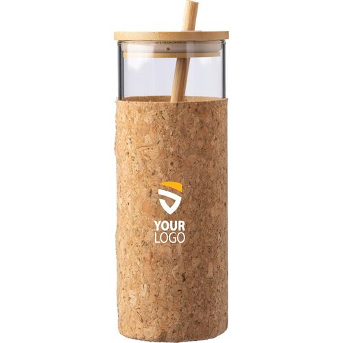 Gobelet de 450 ml en verre et bambou Marlies - 6