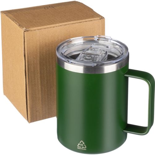 Mug double paroi en acier inoxydable Renate - 7