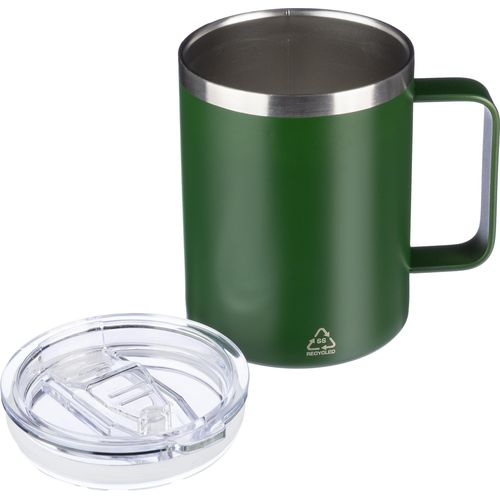 Mug double paroi en acier inoxydable Renate - 5