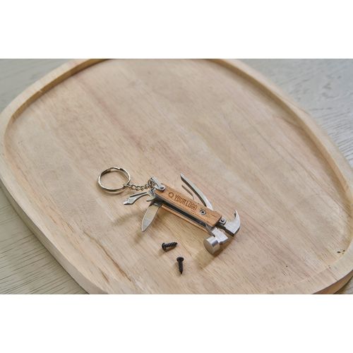 Outil multifonction en bambou avec porte-clés Heinrich - 5