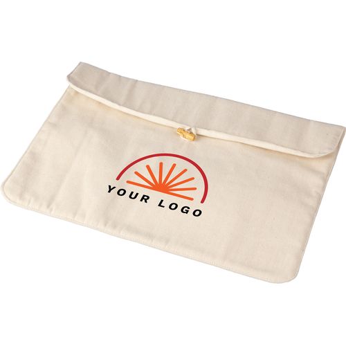 Pochette ordinateur portable en coton 220 gr/m² Dirk - 5