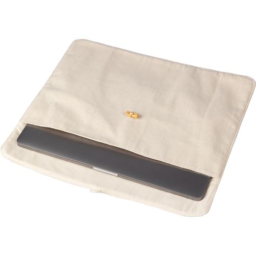 Pochette ordinateur portable en coton 220 gr/m² Dirk - 4