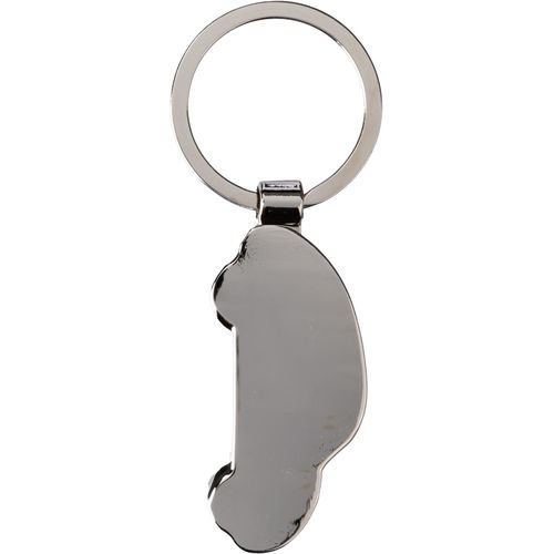 Porte-clés en zinc et bambou Angelika - 2