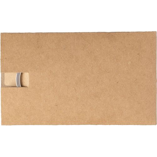 Porte-clés en zinc et bambou Bernd - 4