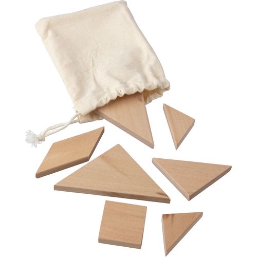 Puzzle tangram en bois naturel Ulrike - 2