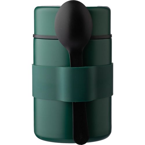 Vaso termo de acero inox. con cuchara Niko