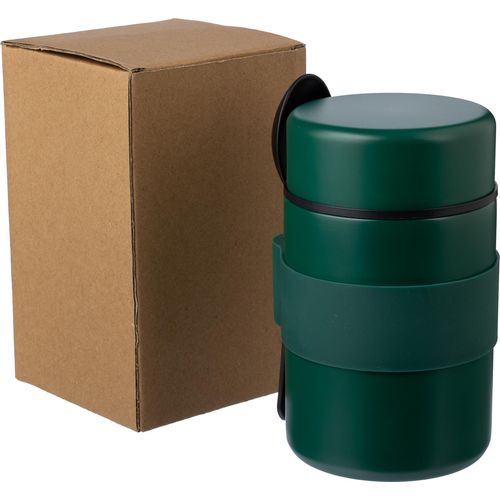 Vaso termo de acero inox. con cuchara Niko