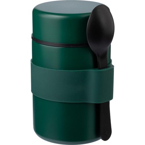 Vaso termo de acero inox. con cuchara Niko