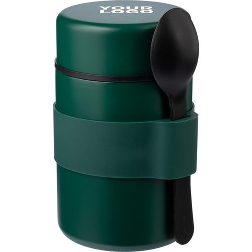 Vaso termo de acero inox. con cuchara Niko