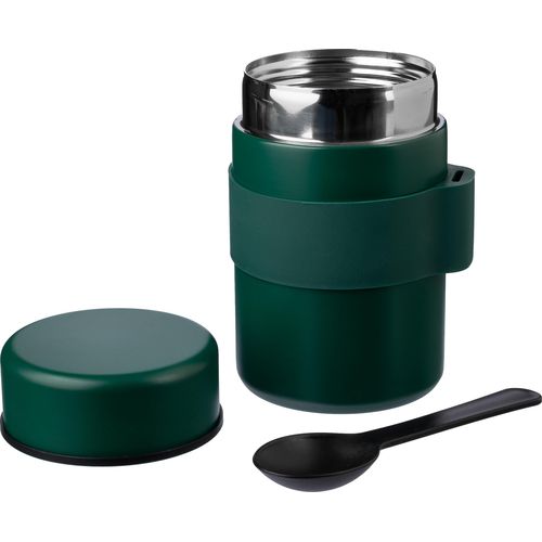 Vaso termo de acero inox. con cuchara Niko