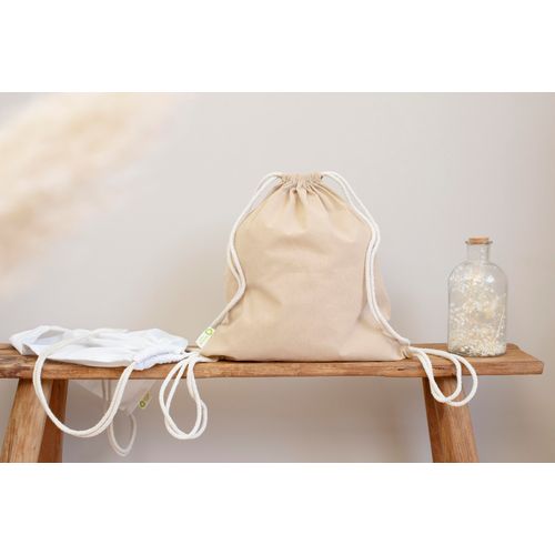 Mochila de algodón reciclado con cordones Joy