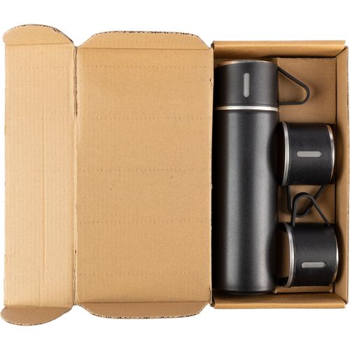 Termo y tazas de acero inox. Herbert