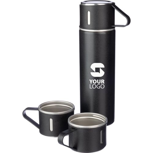 Termo y tazas de acero inox. Herbert