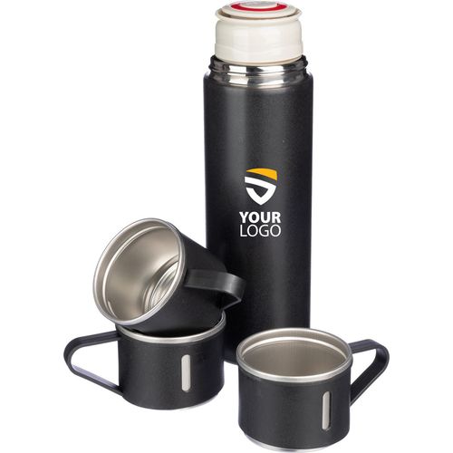 Termo y tazas de acero inox. Herbert