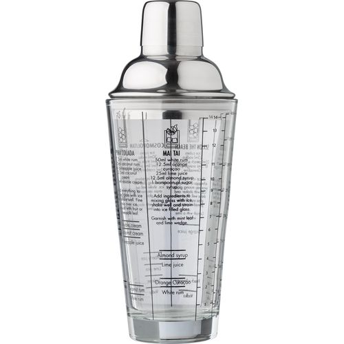 Shaker gradué en verre et en inox Adela - 1