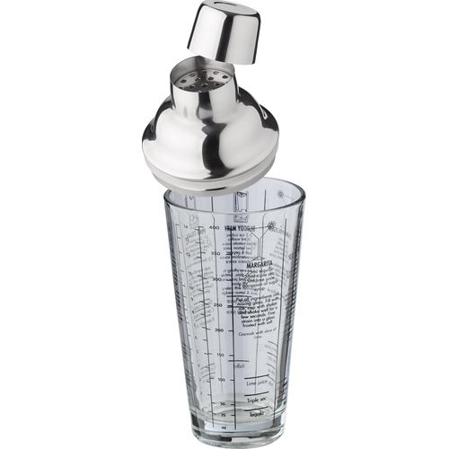 Shaker gradué en verre et en inox Adela - 3