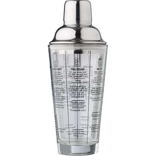 Shaker gradué en verre et en inox Adela - 8