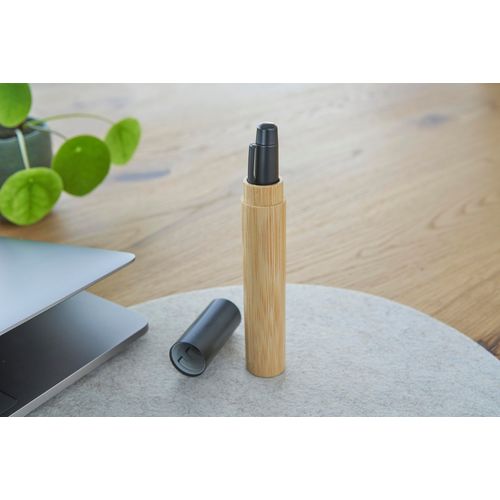 Stylo bille twist en acier inoxydable et bambou Anke - 12