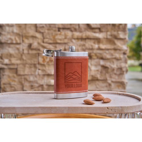 Flasque en acier inoxydable et PU de 100 ml Cedric - 10