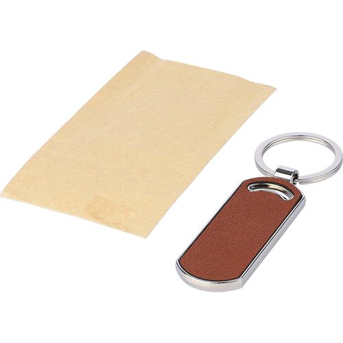 Porte-clé en cuir recyclé Jill - 5