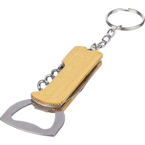 Porte-clés décapsuleur en bambou Stuart - 9