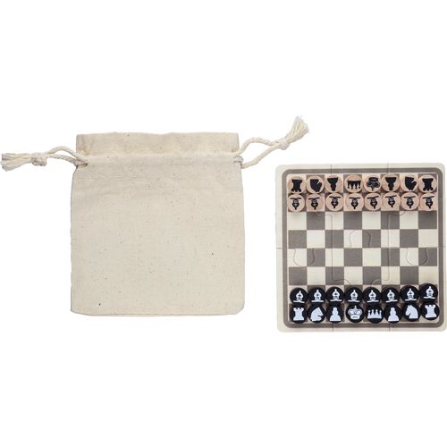 Jeu d'échecs et de dames en bois Hank - 1