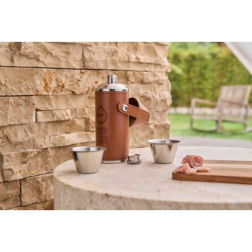 Gourde de 230 ml en acier inoxydable recyclé Brock - 10