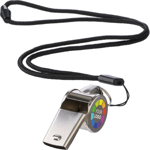 Sifflet tour de cou en métal Rebecca - 7