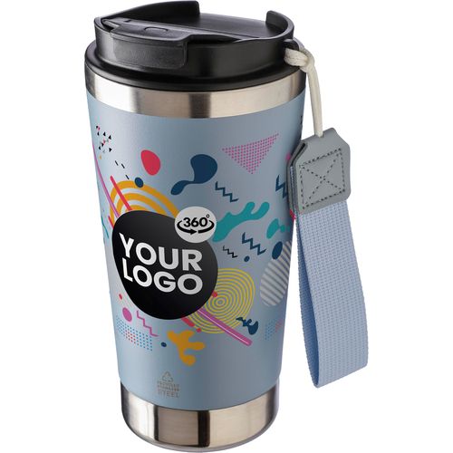 Mug isotherme en acier inoxydable recyclé Kayla - 3