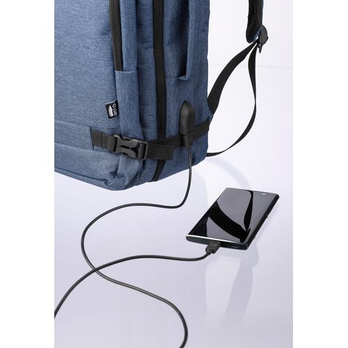 Sac à dos porte-ordinateur de 17'' en polyester rPET 300D Malcolm - 14