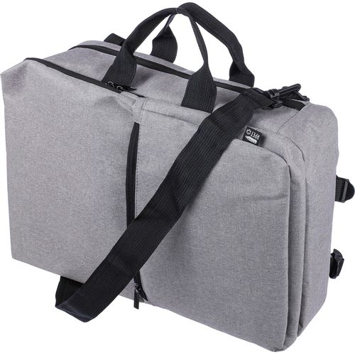 black Mochila de poliéster rPET para cabina y pc Mallory