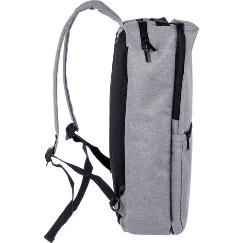 gris claro Mochila de poliéster rPET para cabina y pc Mallory