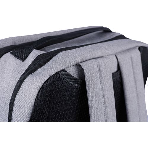 gris claro Mochila de poliéster rPET para cabina y pc Mallory