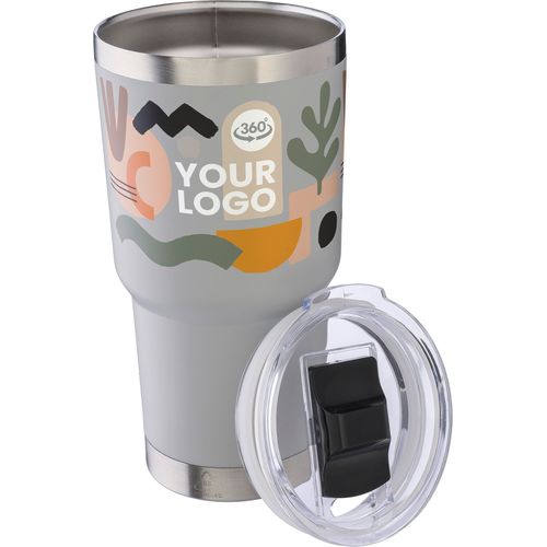 Mug isotherme en acier inoxydable recyclé Arnold - 2