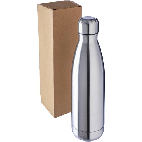 Botella termo de acero inox. reciclado Lombok
