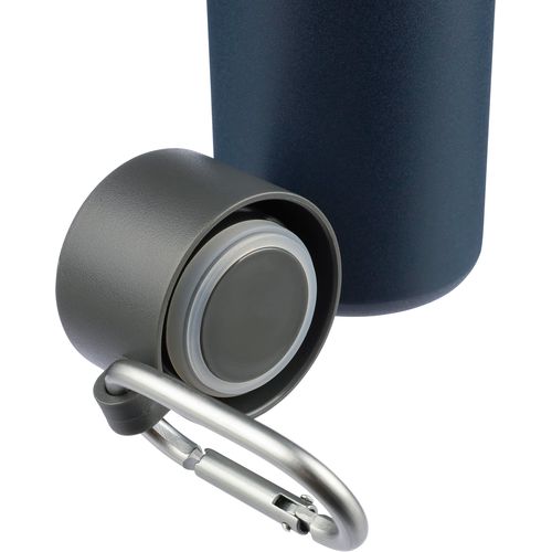 Gourde double paroi de 600 ml en acier inoxydable recyclé Cassian - 8