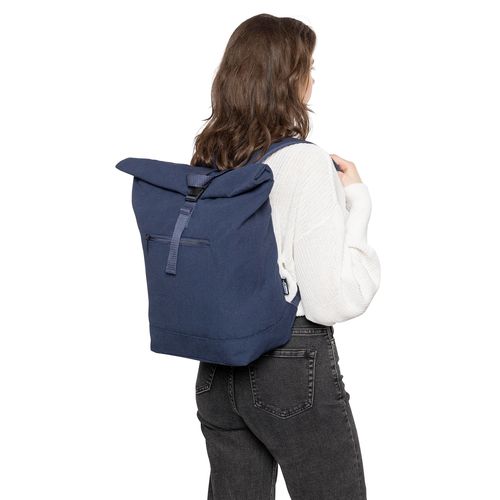 Mochila enrollable de polialgodón reciclado Thaddeus