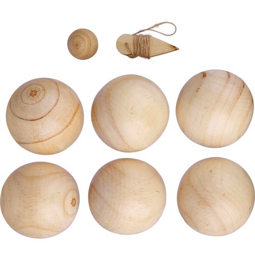Ensemble de jeu de boules en bois Quillian - 4