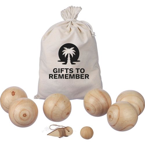 Ensemble de jeu de boules en bois Quillian - 12