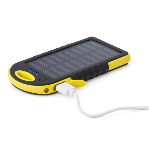 Power bank solaire en ABS et gomme Arin - 4