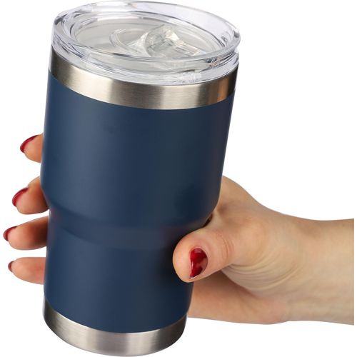 Mug nomade double paroi en acier inoxydable recyclé de 350 ml Ayen - 7