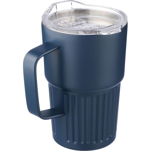 Mug nomade double paroi en acier inoxydable recyclé de 450 ml Calo - 2
