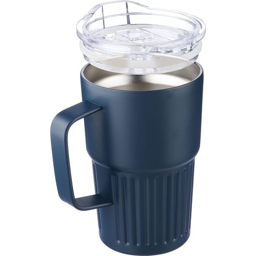 Mug nomade double paroi en acier inoxydable recyclé de 450 ml Calo - 7