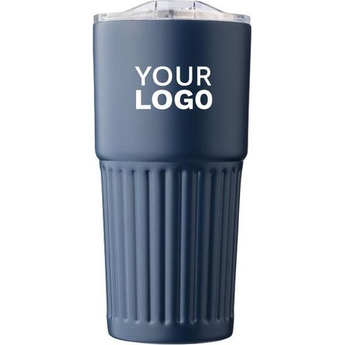 Mug double paroi en acier inoxydable recyclé de 500 ml Kael - 3