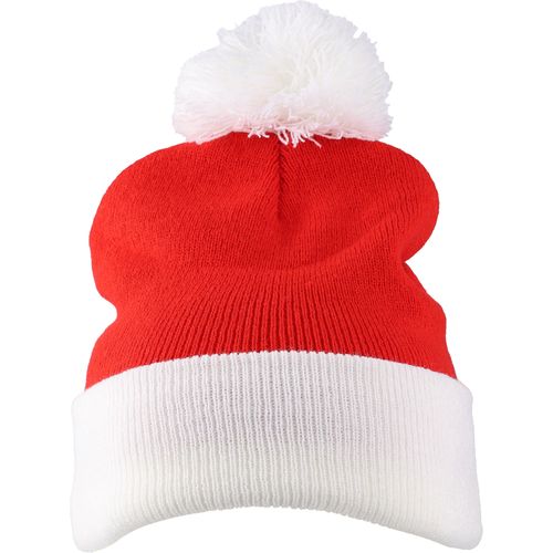 Bonnet de Noël tricoté en acrylique Eleni - 3