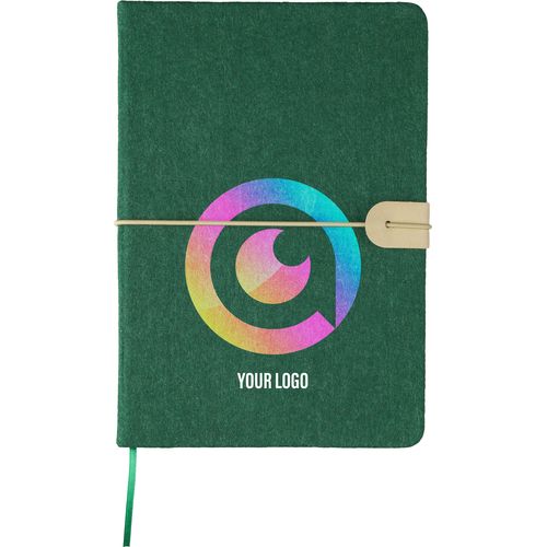 Carnet A5 en feutre recyclé Dario - 3